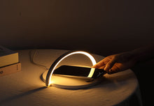 Load image into Gallery viewer, Wireless Charger LED Table Lamp (USB Charging)