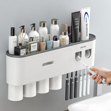 Load image into Gallery viewer, Bathroom Storage Rack w/ Double Automatic Toothpaste Dispenser
