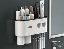 Load image into Gallery viewer, Bathroom Storage Rack w/ Double Automatic Toothpaste Dispenser
